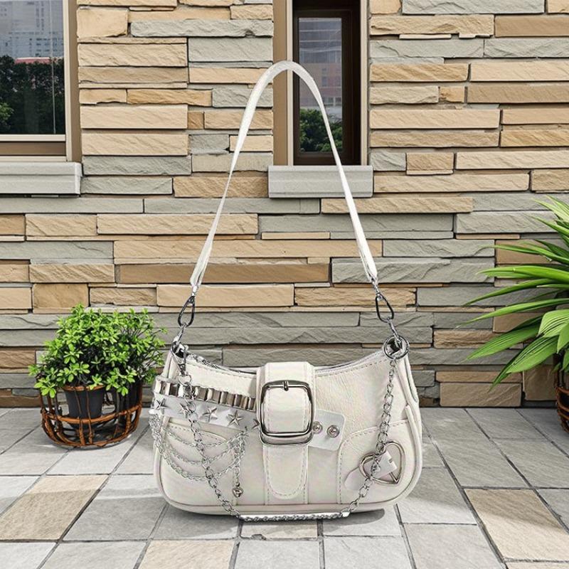 New Chain Sweet Cool Women's Bag Niche Millennial Babes Sweet Spicy Handbag Pink Underarm Bag Sweet