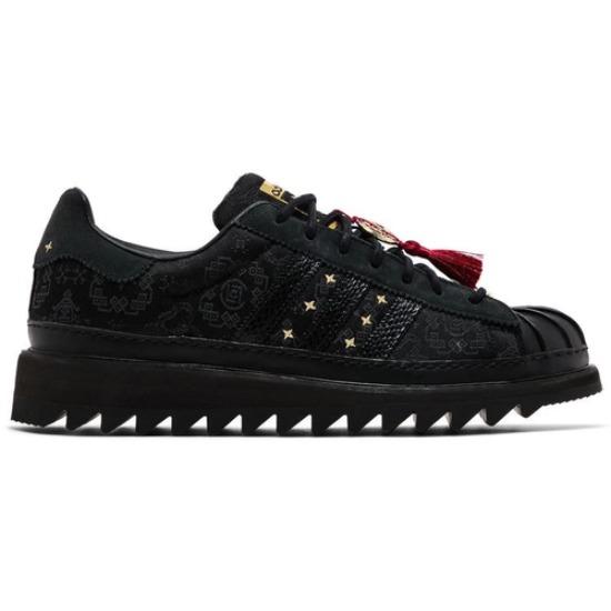 CLOT x adidas originals Superstar 'Anul Nou Chinezesc' JR5114 Unisex Negru