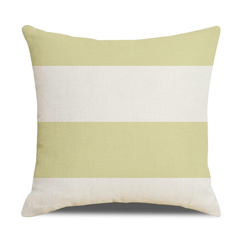 Nordic Simple Pillow Ins Blue Geometric Linen Cotton and Linen Sofa Car Polyester and Linen Pillow Cushion Cover