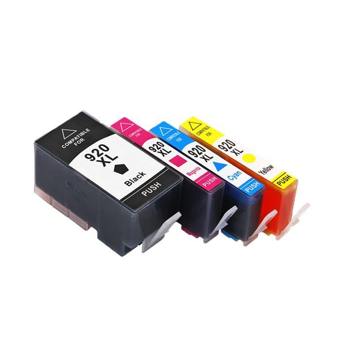 Cartouche d'encre Compatible 920XL - CHOUMICHA - Pack de 8 - Autres couleurs - Compatible HP Officejet