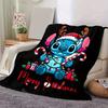 1pc Stitch Printing Blanket - Soft, All-Season Throw for Living Room, Beroom,Personalize Gift with Aorable Cartoon Esign