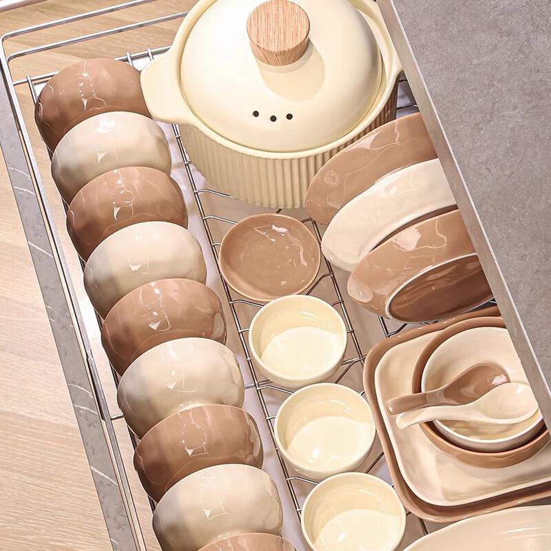 Mode Lanka Cream Style 44-Piece Dinnerware Set