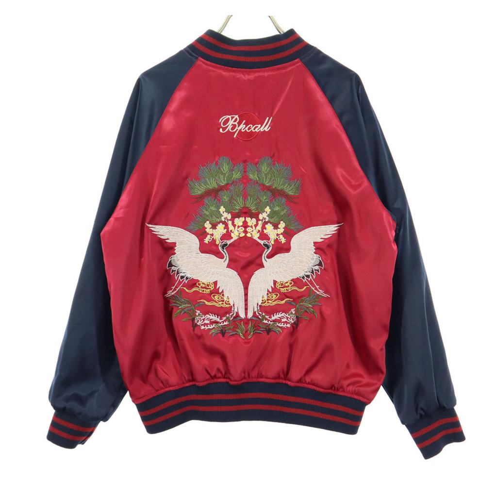 MIULIFE Embroidery Reversible Sukajan L Red Men's Used