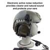 Noise Reduction Ear Muffs 7.1mm Plug Hunting Headset with Detachable Mic for   UV9R UV9R PLUS UVXR BF9700(Black )