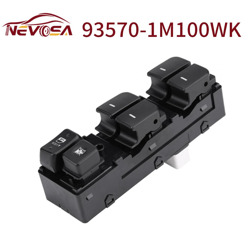 For Kia Forte Cerato TD 2009-2013 93570-1M100WK Power Window Control Switch Button Lock Car Parts Accessories 935701M100 14P Without panel