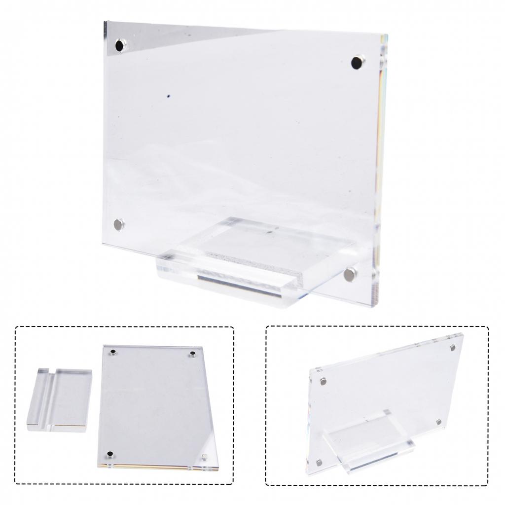 1pc Photo Frame Acrylic Table Card Stand Certificates Authorization Cards