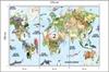 Photomural Watercolour World Map Structural Vinyl 270x180