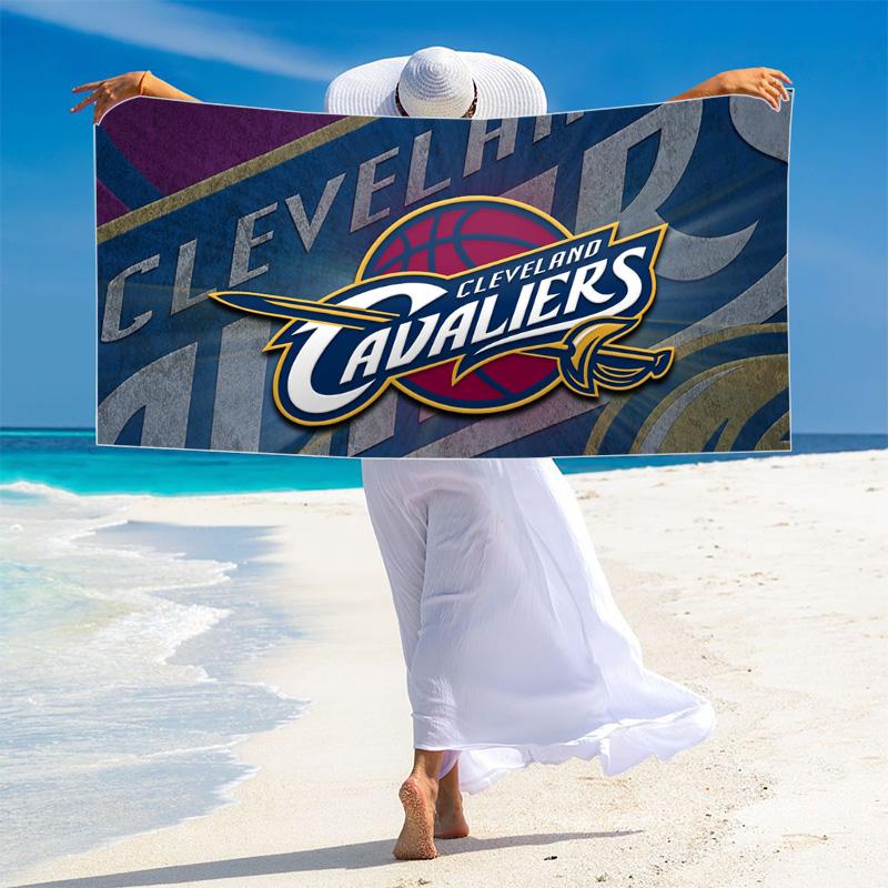 Cleveland Cavaliers Logo Print Beach Towel, Large Soft Quick Dry Towel for Beach Camping Swimming