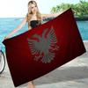 A-Albanien Flagga Mikrofiber Strandhandduk Absorberande Snabbtorkande Mjuk Yoga Simning Resort Bergsklättring Handduk