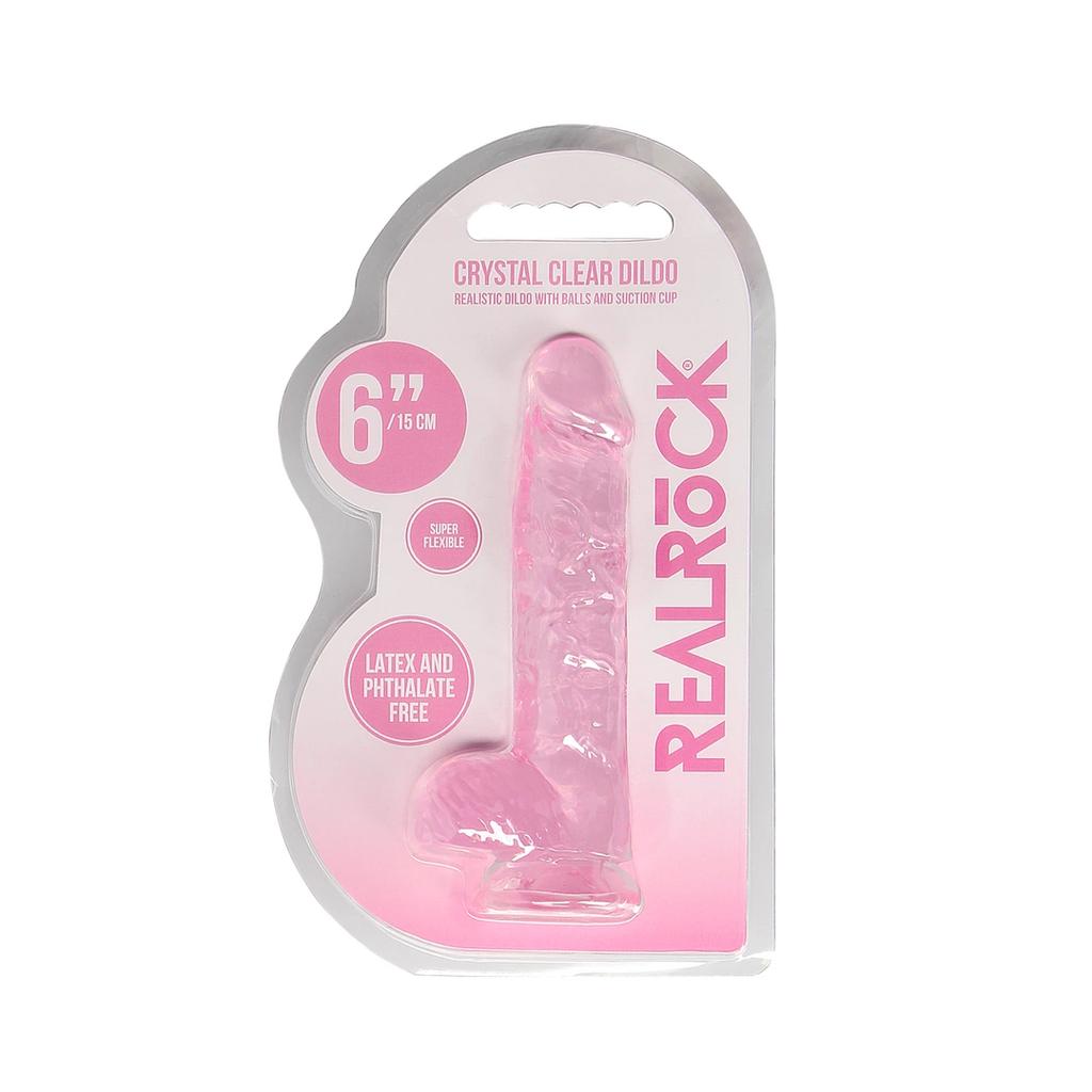 Realrock - Realistic Dildo With Balls 15 Cm