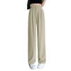 R6seven Straight Elastic Loose Solid Everyday Autumn Women's Pants, Long, Waist, Leg-Lengthening, Fit, Color, Comfortable, Figure-Flattering,