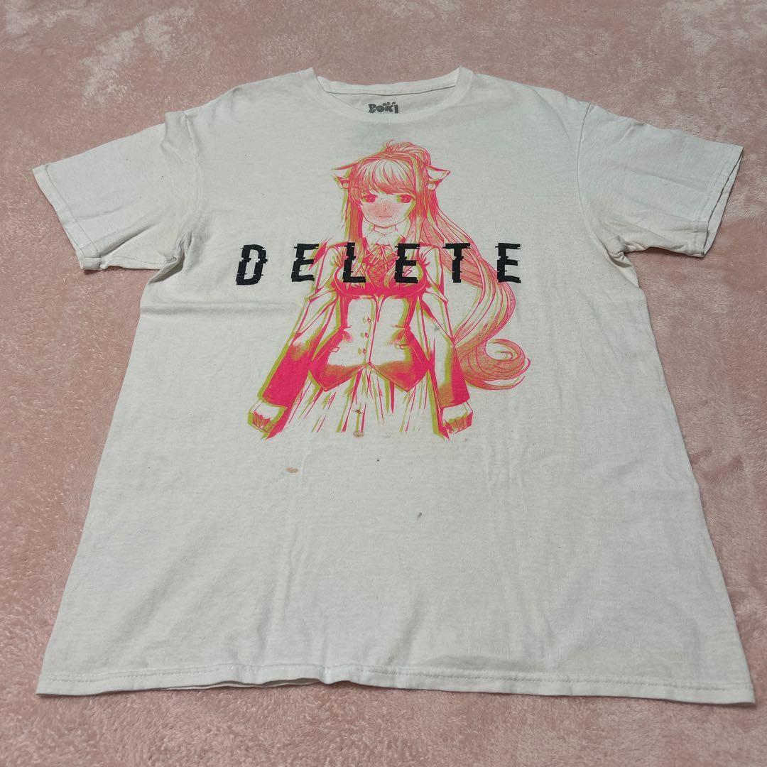 00s archivet Nerd style beautiful girl T-shirt Heisei Otaku Heart-Pounding Liter XL