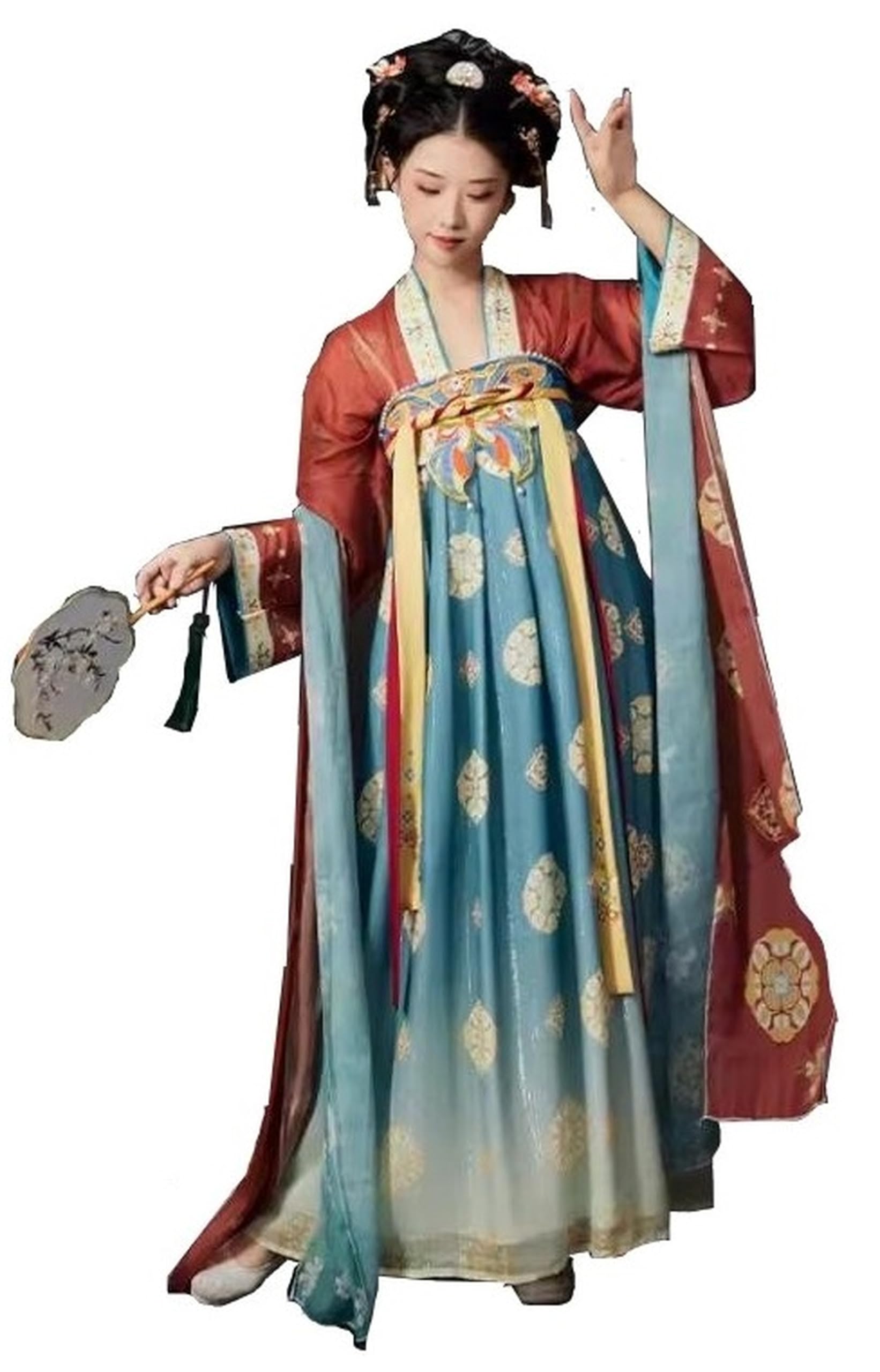 

Hanfu Косплей Древний китайский Тан Длинная Татуировка Наклейка Включена [Yousaku Co., Ltd.] Костюм, Женский, Костюм, Хэллоуин, Сцена, Суд, Юбка,