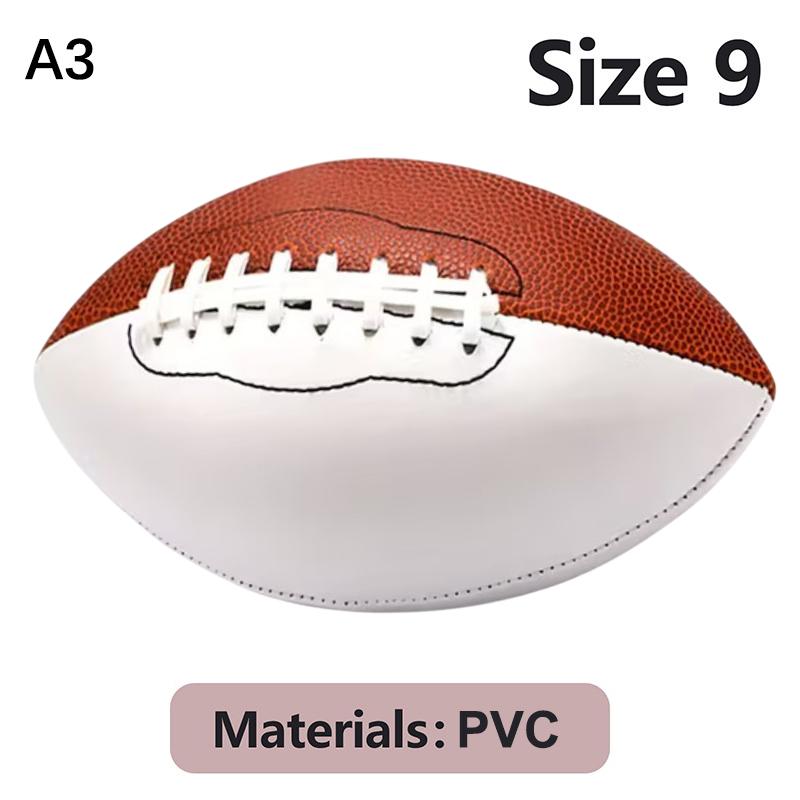 Nuove Taglie 3/6/9 Palloni da Football Americano Autografati Trofeo di Football Regalo Memorabile Bianco Vuoto Rugby Americano Adatto per Partite di Rugby