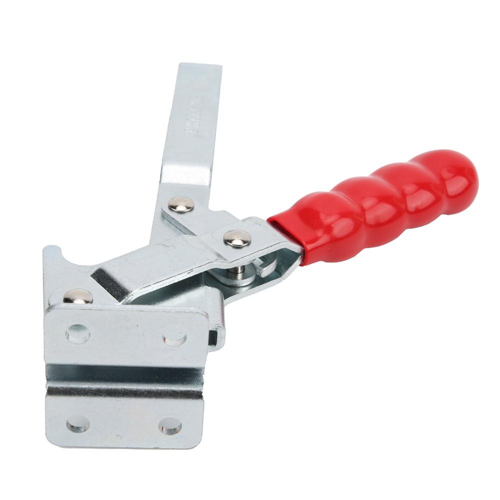 Red Welding Toggle Clamp Vertical Mount Heavy Duty Hand Clamp Downstroke Fixture Clamp  For Welding