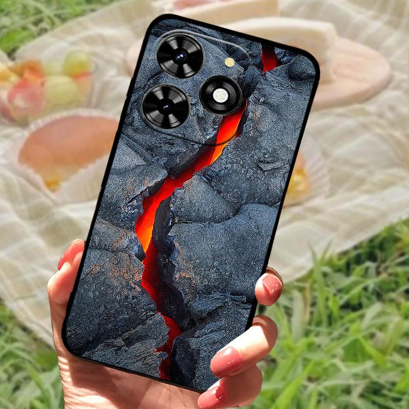 For Tecno Spark 20 20C Case Cover Silicone Soft Marble Black Bumper Funda Coque for Tecno Spark 20 Pro Protective Shells Spark20