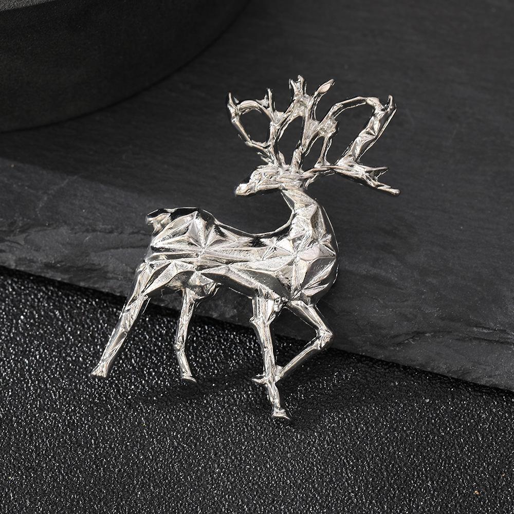 Retro Elk Brooch, Men's and Women's Suit, Deer Head Corsage Accessories, High-end