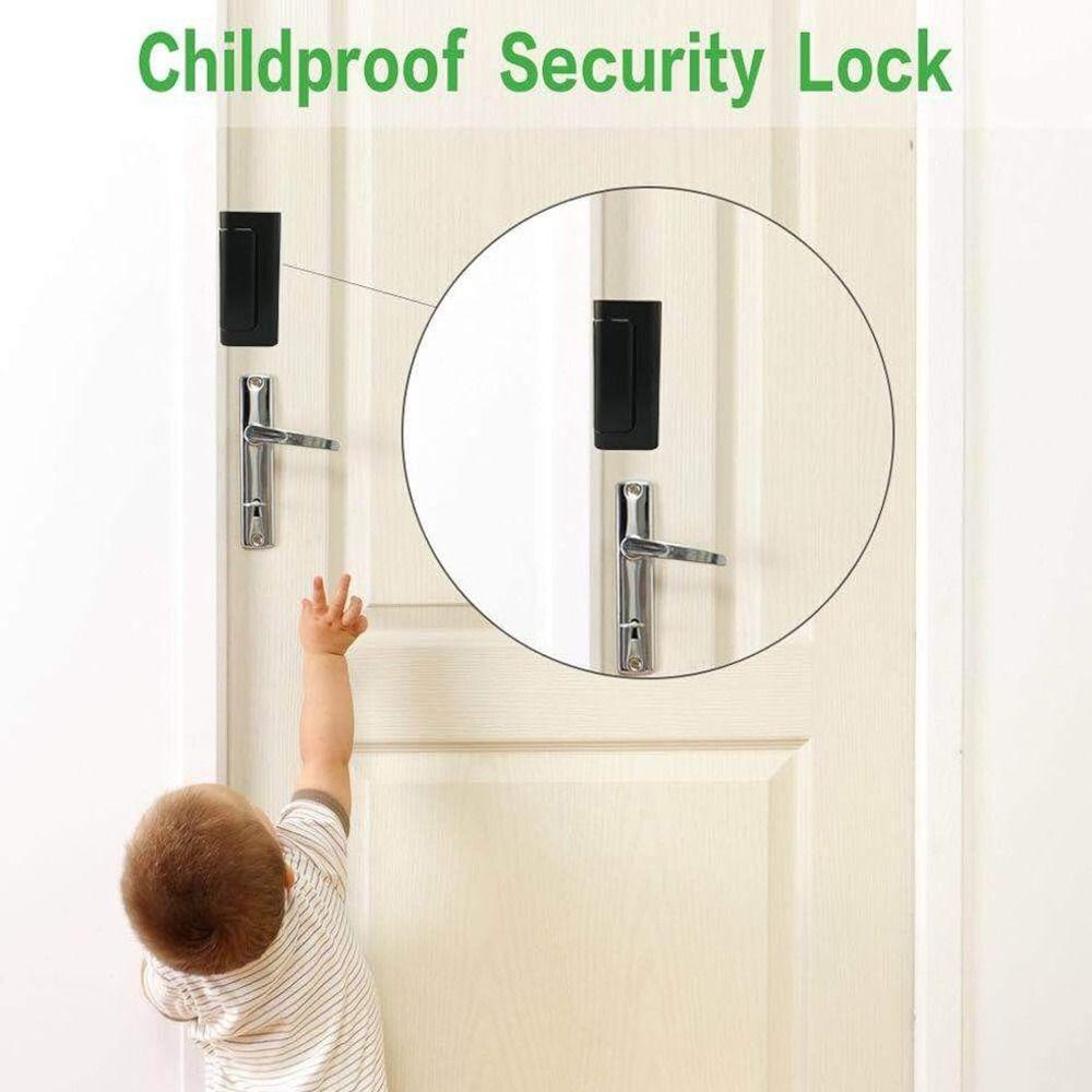 Aluminum Alloy Door Reinforcement Lock Childproof Heavy Duty Home Security Lock Anti-Entry Anti-Unauthorized Entry Lock