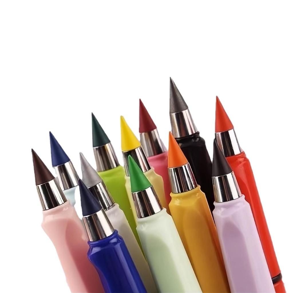 12-Color Everlasting Colored Pencil with Innovative Black Technology