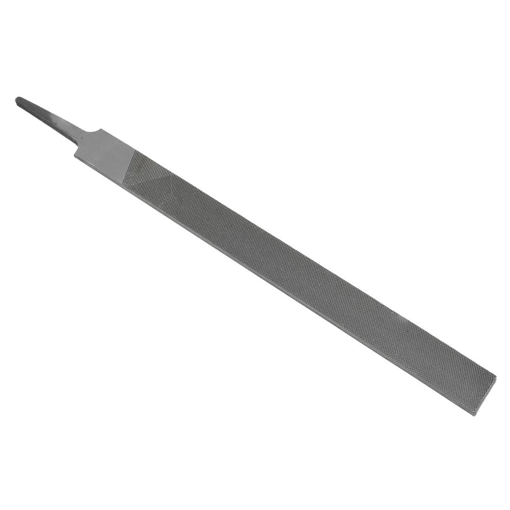 "Metal and Woodworking Flat Head Steel File Set with Medium Toothed Blades for Precision Grinding and Smoothing"