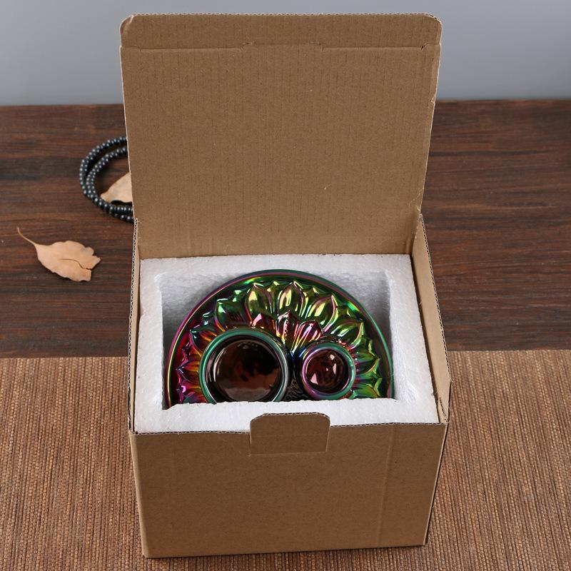 Porta-Velas Cor Eletrogalvanizada Queimador de Incenso Porta Palo Santo Porta Sálvia Porta Incenso para Varetas Queimador Multifuncional