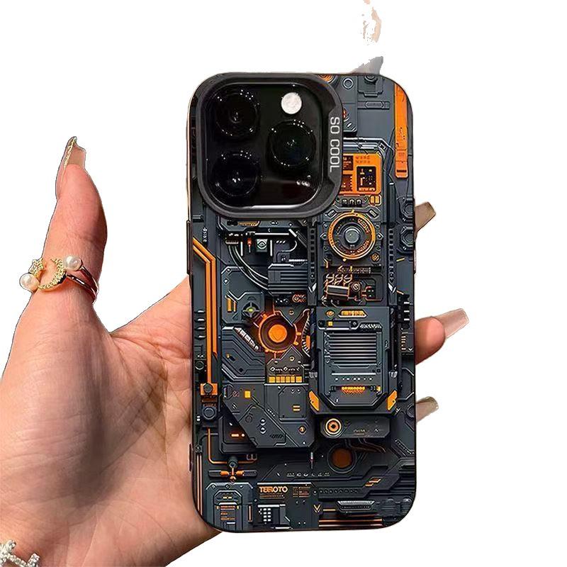 Energetic Cool Tech Phone Case for iPhone 17Promax/16/15/14/13 - European & American Style