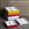 Melamine Divided Plate for Hot Pot, BBQ, Club, or Snack Display