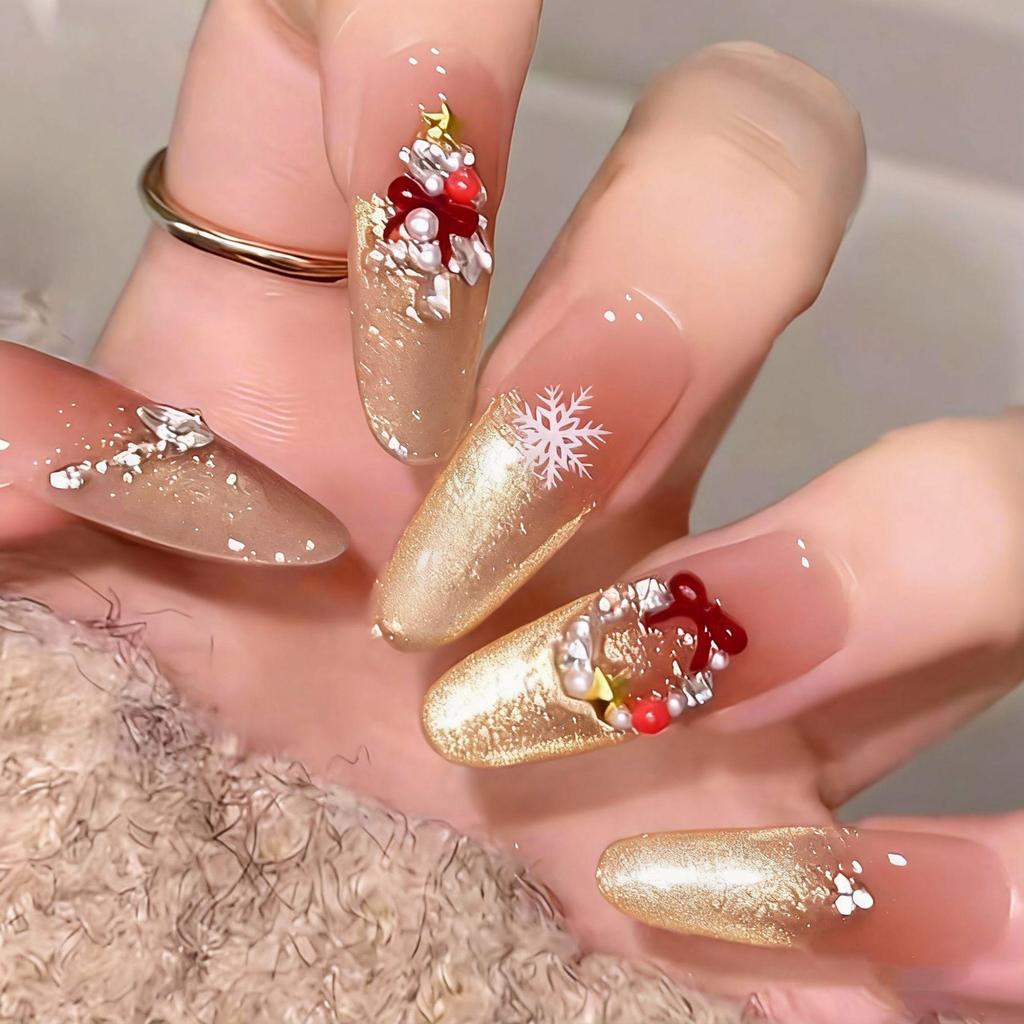 Wearable Sweet Cute High-End Handmade Nail Art Tips False Nails