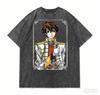 T-shirt lavata Code Geass Abbigliamento personalità Nuovo modello T-shirt anime Abbigliamento per tutto l'anno Coppie Taglie forti Unisex Classico