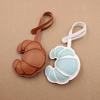 Croissant-Shaped Keychain Croissant Charm Pendant Keyring Jewelry For Girls Women Gift Bag Decoration