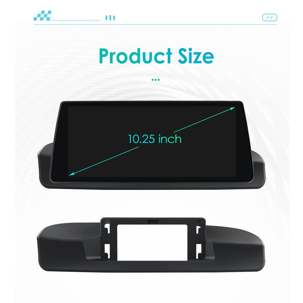 Hizpo 10.25" Car Radio Wireless Carplay Android Auto for BMW 3 Series E90(2005-2012)Without Original Screen (left Hand Driving Only) Intelligent RDS