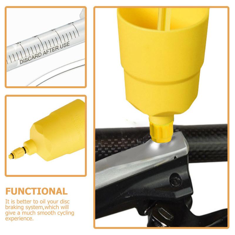 

Hydraulic Brake Bleed Tool for Road Bike Brake Bleeding Kit Oil Fluid Bleeder Syringe Style Easy Bleeding Smooth Braking