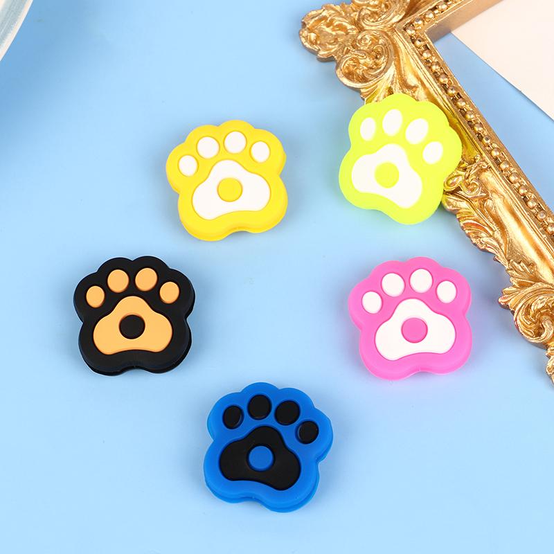 1Pc Cartoon Cat Paw Shape Tennis Racket Vibration Dampeners Silicone Tennis Racquet Shock Absorber Anti-Vibration Accessories