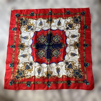 Used Studio Italy Silk Scarf Red
