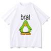 Brat Club Penguin T Shirt Unisex Charli XcX Brat and Its Completely Different But Also Still Brat TShirt Cute Cotton Tees Shirts