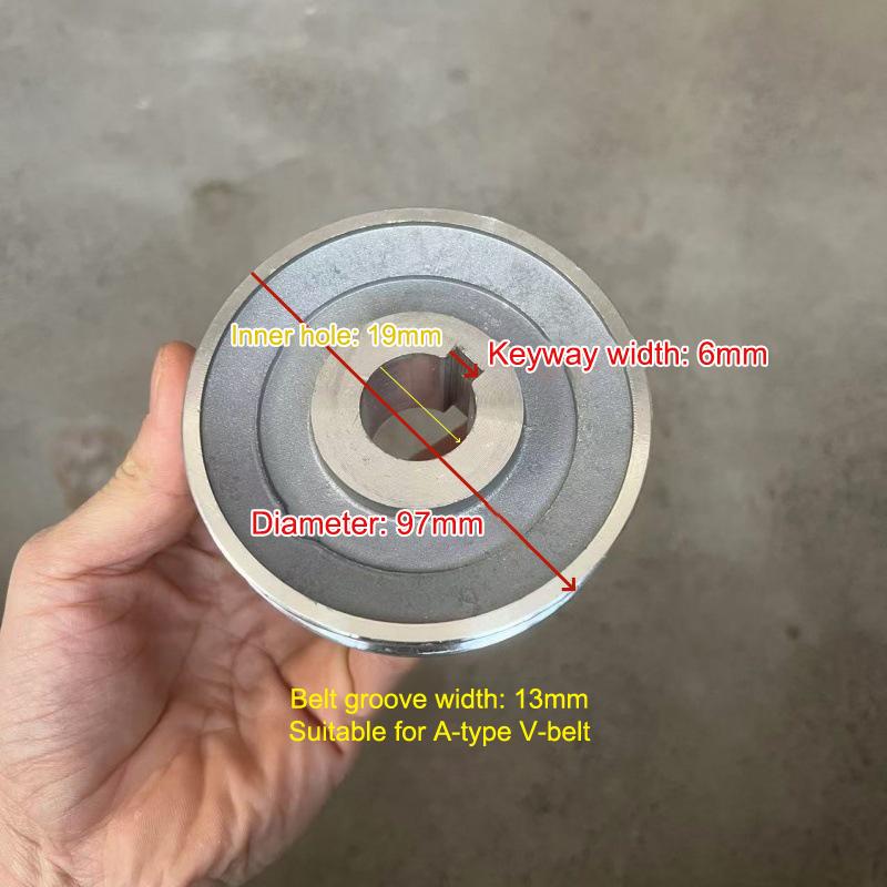 Single-Slot Motor Belt Pulley A Type 2070 Aluminum Pulley For 2065 Air Compressor Power Tool Accessories