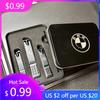 LXEQ4 New For BMW Emblem Manicure Set Personal Care Nail Clipper Kit 4 Pieces Black Matte Nail Clipper Set Grooming Kit Gift Acce