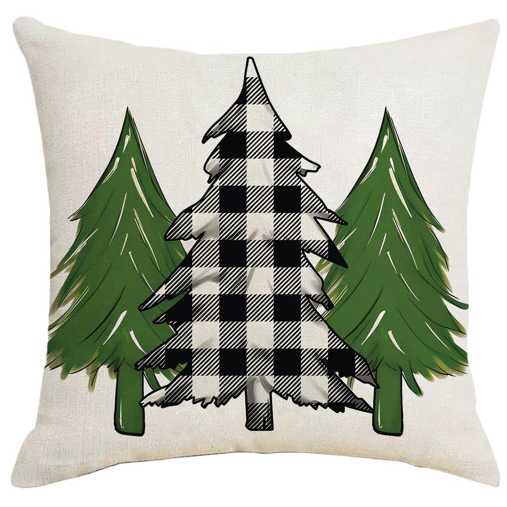 New Christmas Pillow Living Room Sofa Pillow Case Linen Model Room Cushion Decorative Pillow