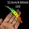 12.5cm-11g New Long Casting Slow Sinking Minnow Bionic Fake Bait Minnow Lua Bait for Fishing