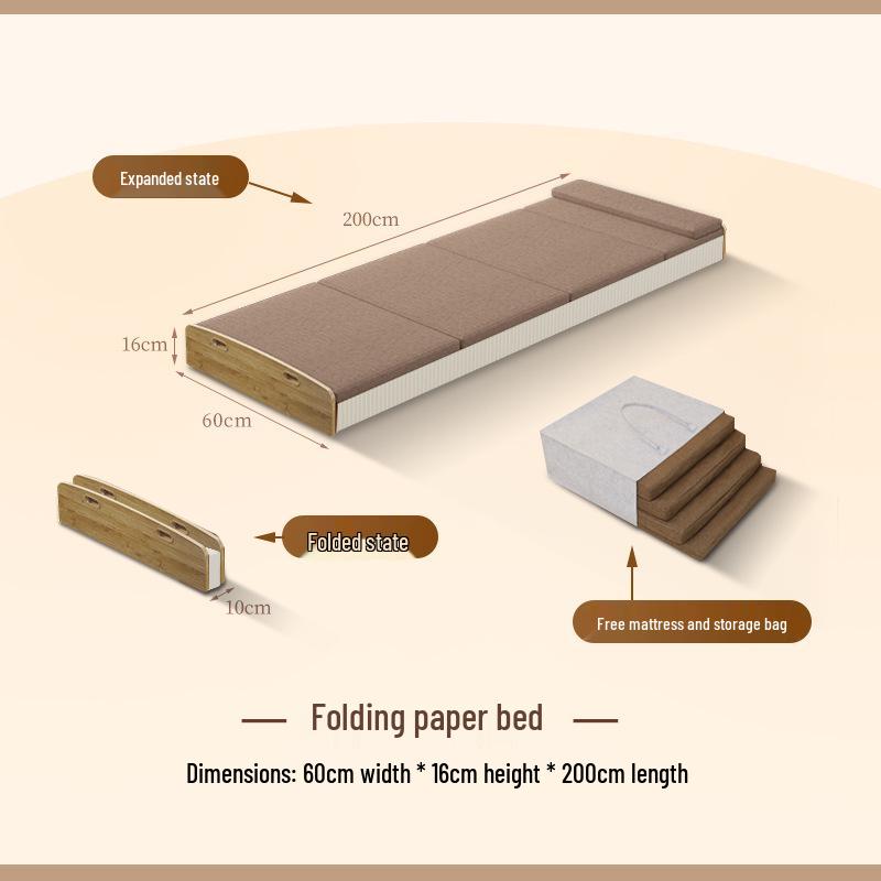 Multi-Functional Folding Bed: Extendable, Portable, and Movable for Home or Office Use