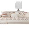 Flannel Printing Ethnic Style Sofa Cushion Autumn and Winter Thickened Non-Slip Plush Cushion Cover New Plush Sofa Cushion
