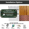 2 Pack Audio & Video Surveillance On Duty At All Times Sign, 12 x 6 inch Rust Free Aluminum Sign, Weather Resistant, Waterproof, Durable Ink, Easy to