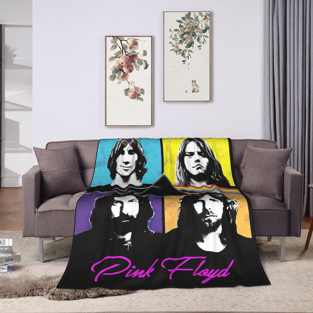 Floyded Rock Me Pinks Blanket Quality Soft Throw Blanket Winter Decorative Living Room Graphic Bedspread