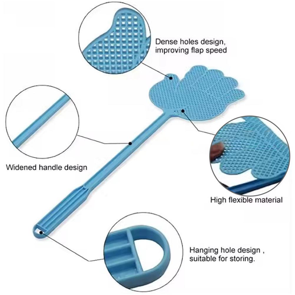 Creative Palm Shaped Mosquito Swatter Plastic Dynamic Thick Pest Clap Kitchen Mosquito Large Fo E0K9