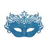 Half Face Design Glitter Crown Mask Sparkle Finish Role Playing Mask Party Mask Accessory  Adults