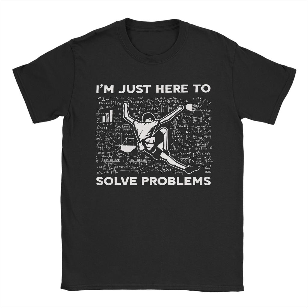 Problem Solving Climber Funny Nature Outdoors Rock Climbing TShirt Unisex Cotton Tee Shirt Round Collar Short Sleeve T Shirts