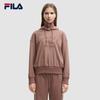 FILA Milano Series Fashion Trend Retro Sports Style Letter Print Loose Hoodie Women hoodies Red F11W545202FPR