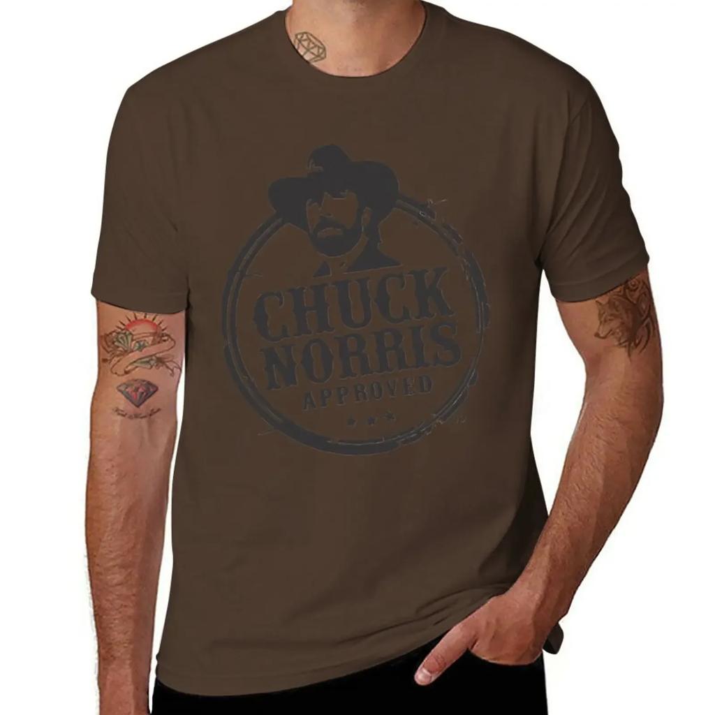 Chuck Norris T-Shirt korean fashion Short sleeve tee boys whites fruit of the loom mens t shirts