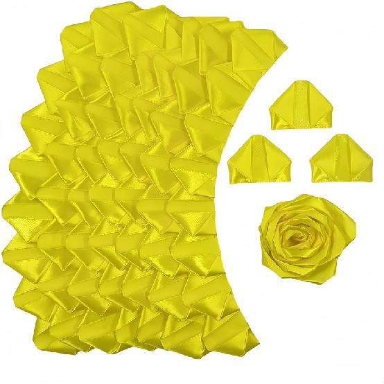 300Pcs Premade Satin Ribbon Rose Petals Half-Finished for Eternal Rose DIY Ramos Forever Flowers Bouquets Everlasting Floral,for