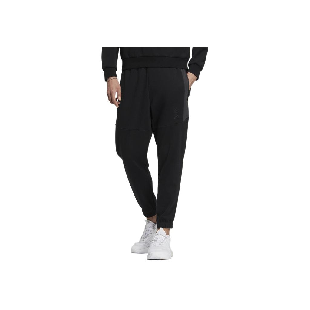 Adidas St Gz Mh Kn Pnt Logo Embroidered Joggers Men Bottoms Black IA6954